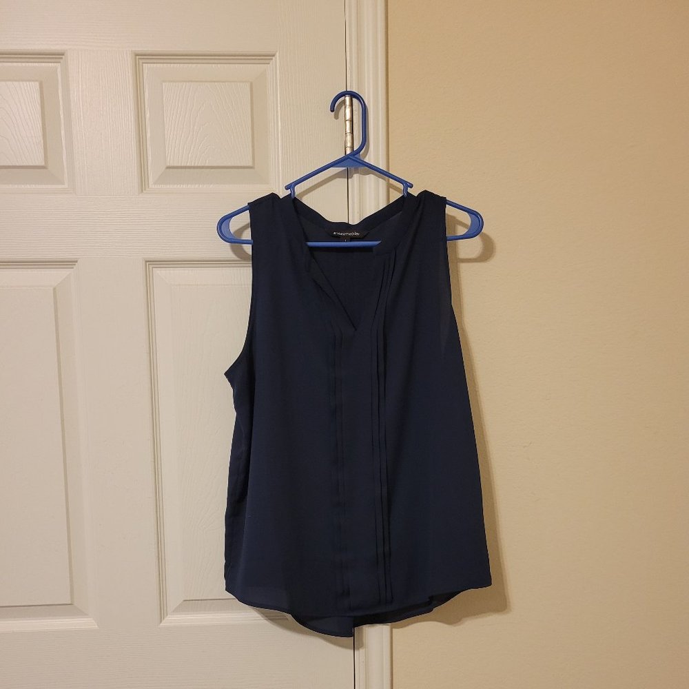 41 Hawthorn Women's navy tank/she'll, size L